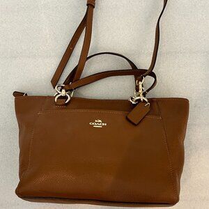 Coach Cognac Brown Leather Purse